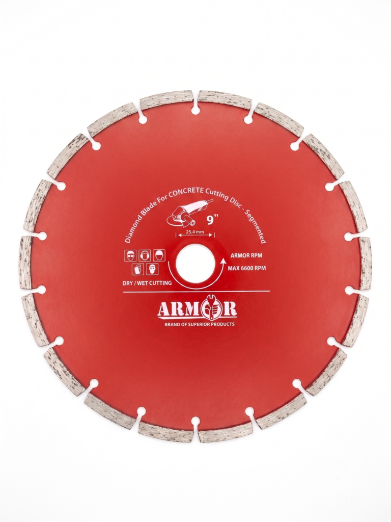DIAMOND BLADE CONCRETE CUTTING SEGMENTED - 4", 4.5", 7", 9"