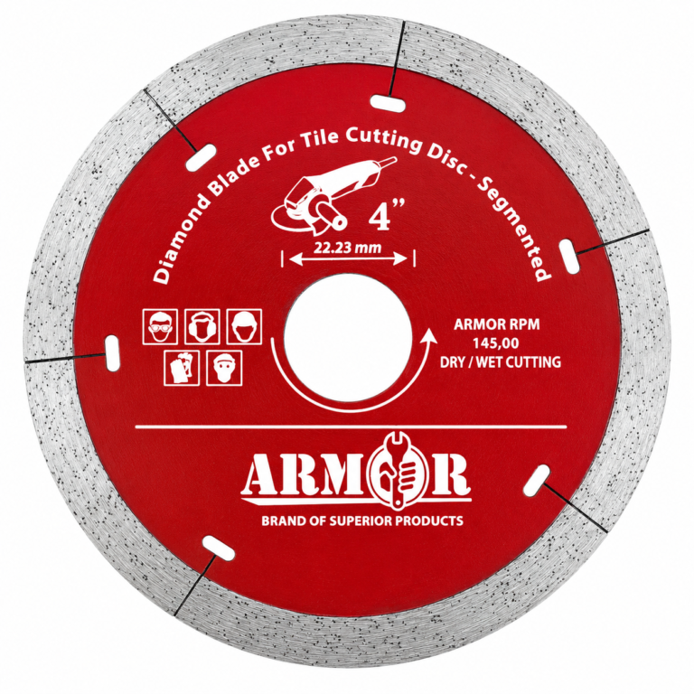 DIAMOND BLADE TILE CUTTING DISC SEGMENTED – 4″, 4.5″, 7″