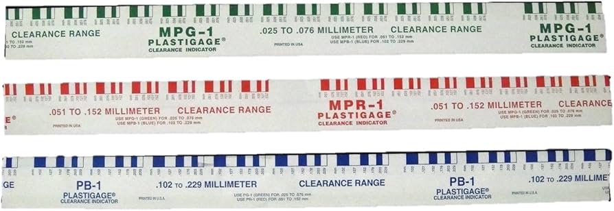Plastigauge Bearing Clearance Gauges