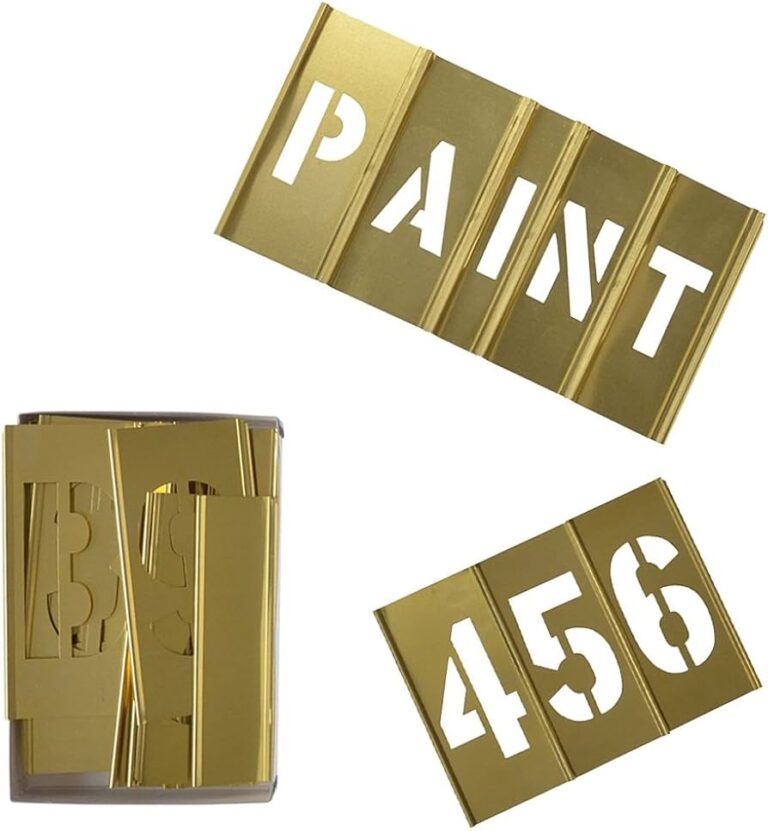 Brass Stencils Letters Numbers 1/2″ (12 mm) to 6″ (152 mm)